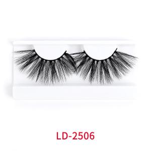 Quality 3D PBT Fiber 25mm Faux Mink Lashes With 4 Pairs Packaging wholesale