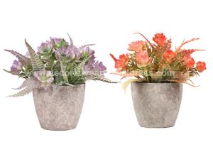 Quality Silk PE Artificial Potted Floor Plants Flowers 8*15cm 10*15cm wholesale