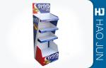 Recyclable Printed Cardboard Display Stands For Snacks , Easy Assembly