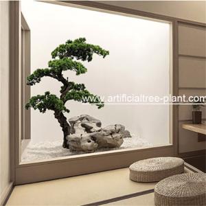 Quality Craft Mini Pine Small Fake Evergreen Trees For Hotel Hall Environmental wholesale