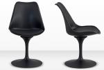 Tulip chair/simple dining chair/modern leaning chair can rotate dining chair to