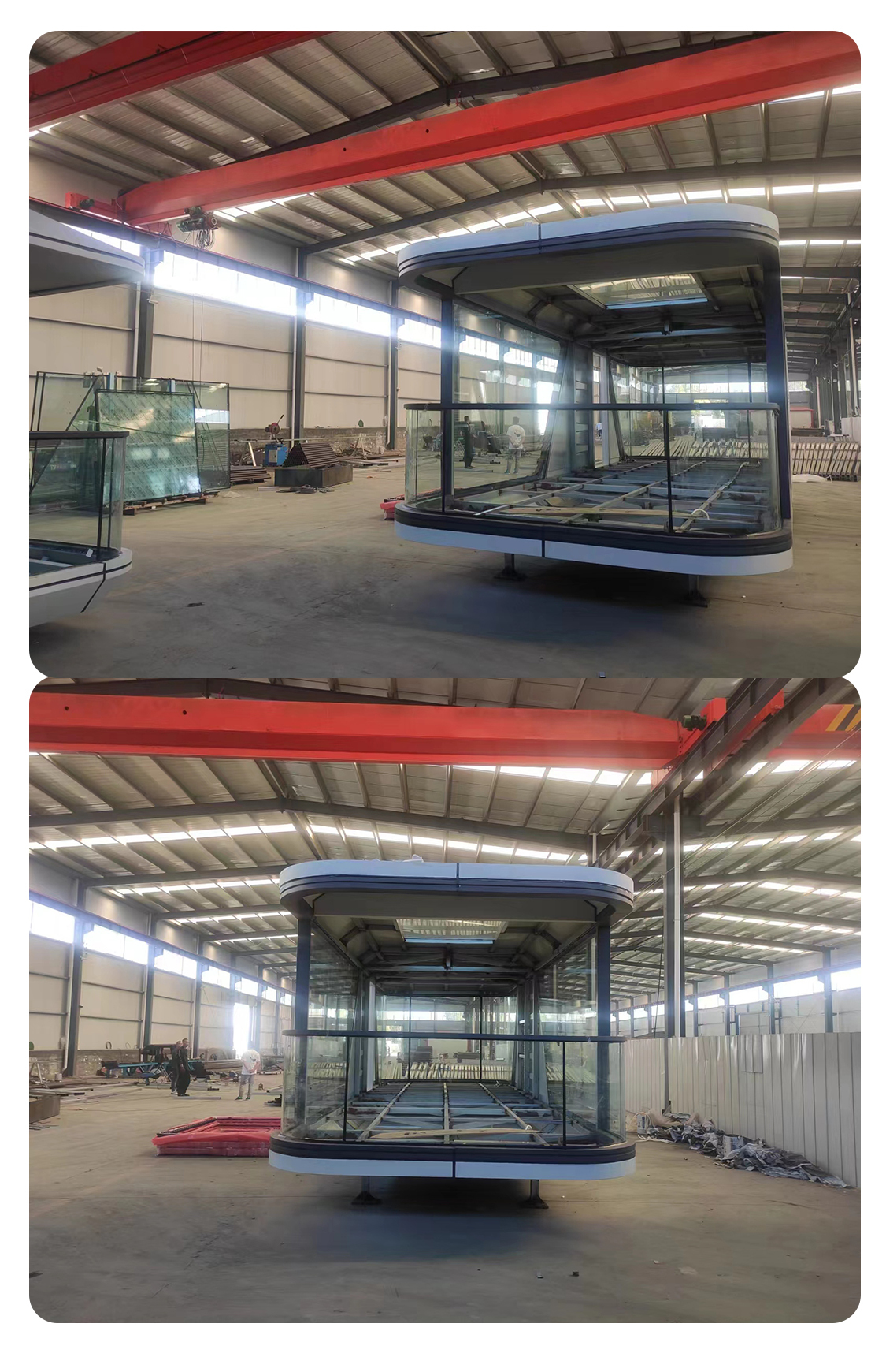 Steel Frame Prefabricated Container Camping Tiny Capsule Houses Anti Corrosion