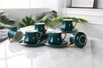 Handgrip 380cc Embossed Blank Plain Fine Porcelain Coffee Mugs