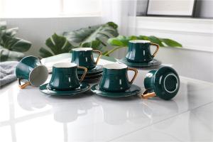 Quality Eco-friendly BoneChina Coffee and tea sets cup and saucer wholesale