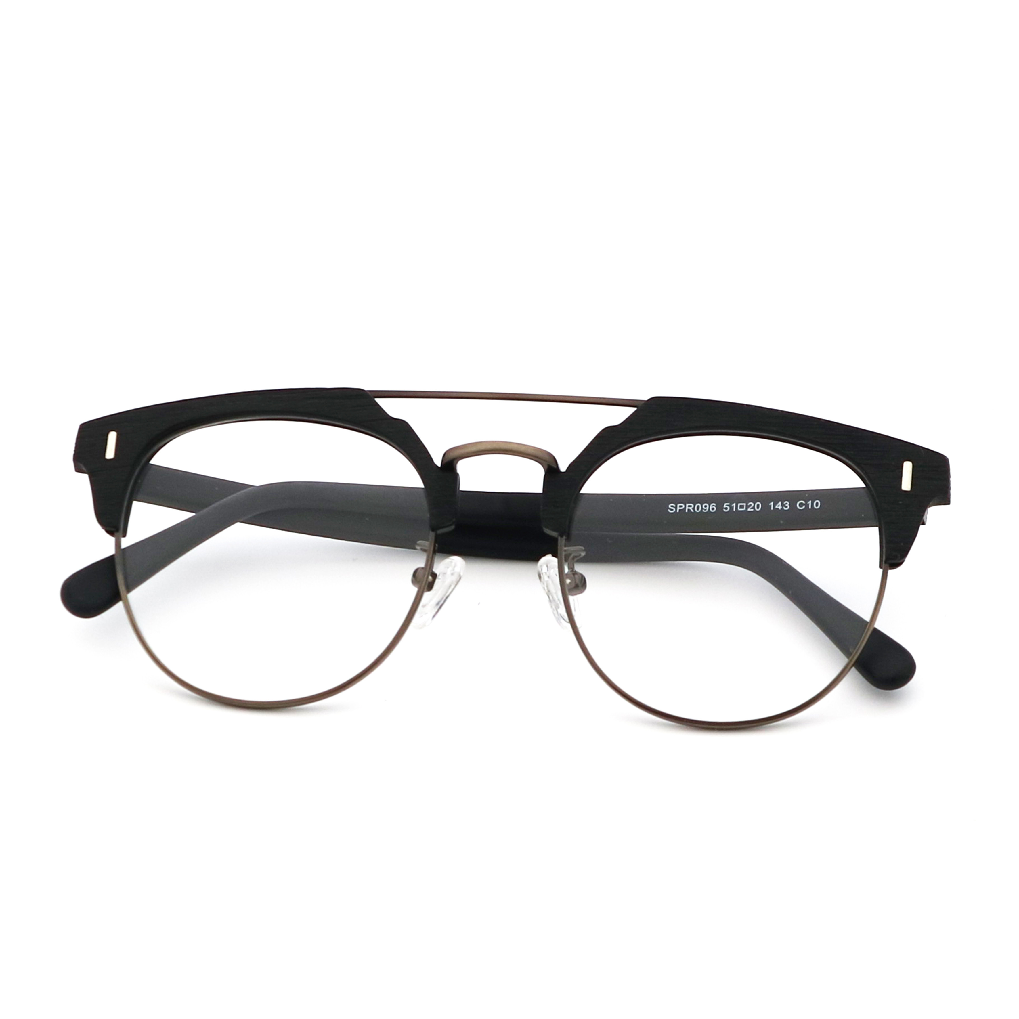 Factory Manual Vintage Wood Grain Acetate Glasses Frame MR 096