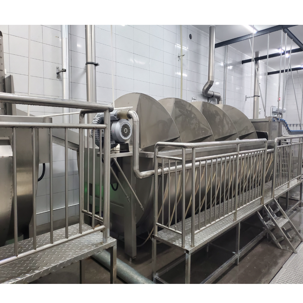 Horizontal Chicken Plucker And Scalder Machine 50KG For High Capacity Production
