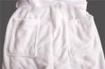 Stockpapa 100% Polyester Womens White Long Bathrobe For Winter