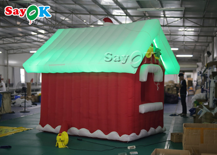 3*3*3m Oxford Inflatable Christmas Village House For Party