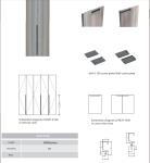 18mm Thinckness Furniture Hardware Aluminum Cabinet Handles