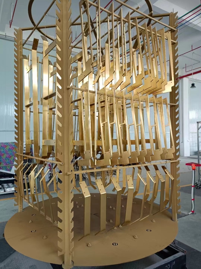 Bright Metallic Gloss Stainless Steel Hardware Accessory Multi-Arc Ion Coating Machine For Gold