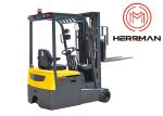 Rear Wheel Driven 1500kg 3 Wheel Electric Counterbalance Forklift