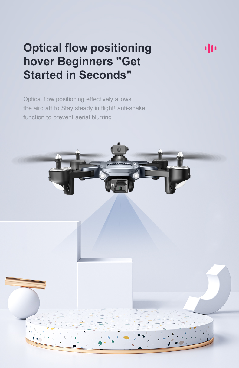 Battery 1800 mAh Plastic Foldable Dual Camera Wifi Fpv Obstacle Avoidance Mini Quadcopter Drone