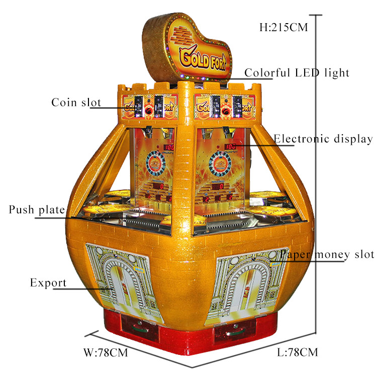 Gold Fort Casino Coin Operated Arcade Redemption Game Machine