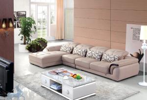 Quality modern geniune leather home sectional sofa furniture wholesale