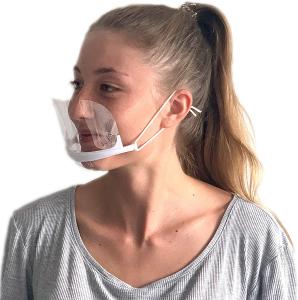 Quality Eco Friendly 14*5.5CM Transparent Plastic Face Mask wholesale