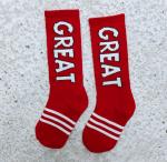 Customized Logo Childrens Cotton Socks , Jacquard Pattern Kids Long Socks For