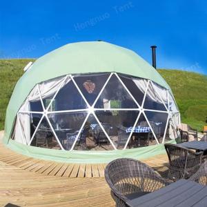 Quality Galvanized Steel Geodesic Dome Tent Hotel Camping Waterproof House wholesale