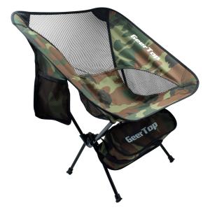 Quality Camouflage 300lbs Load Fold Up Camping Chairs For Picnic wholesale