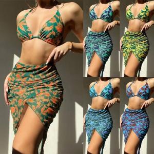 Quality Chic Comfortable 3 Piece Bathing Suit Set For Swimming Pool wholesale
