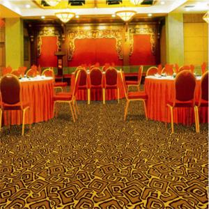 Quality Commercial Hotel Carpet Flooring , Wilton Weave Carpet Jacquard Style wholesale