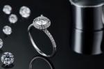 925 Sterling Silver Jewelry Diamond Moissanite Engagement Rings Round Shaped
