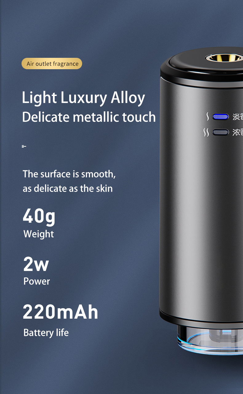 Aluminium Alloy ABS Waterless Aroma Diffuser Wall Outlet Essential Oil Diffuser Humidification
