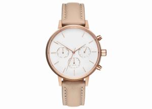 Quality Peach leather wrist watch japan movement quartz watch sr626sw wholesale