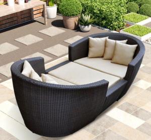 Quality Outdoor Rattan Sofa Set Wicker Furniture Mirror Outdoor Sofa 980x600x410mm wholesale