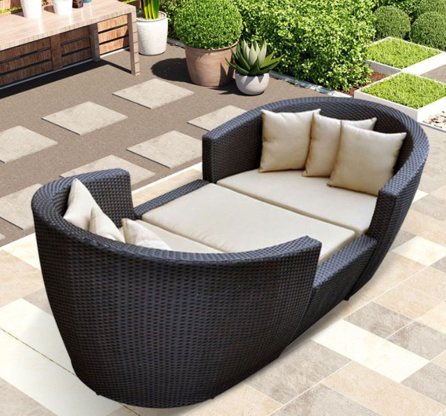 Outdoor Rattan Sofa Set Wicker Furniture Mirror Outdoor Sofa 980x600x410mm