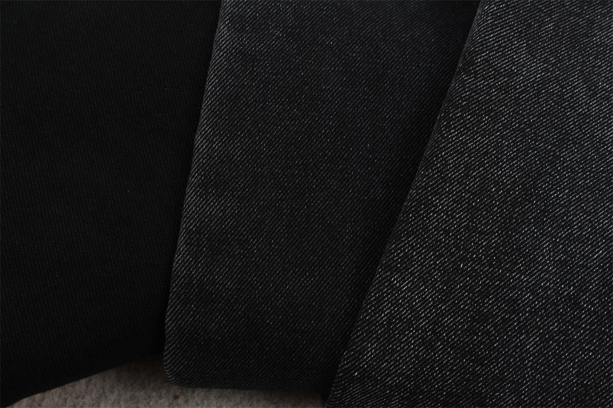 70/71" 10.5 Once 100% Cotton Black Denim Fabric For Jeans