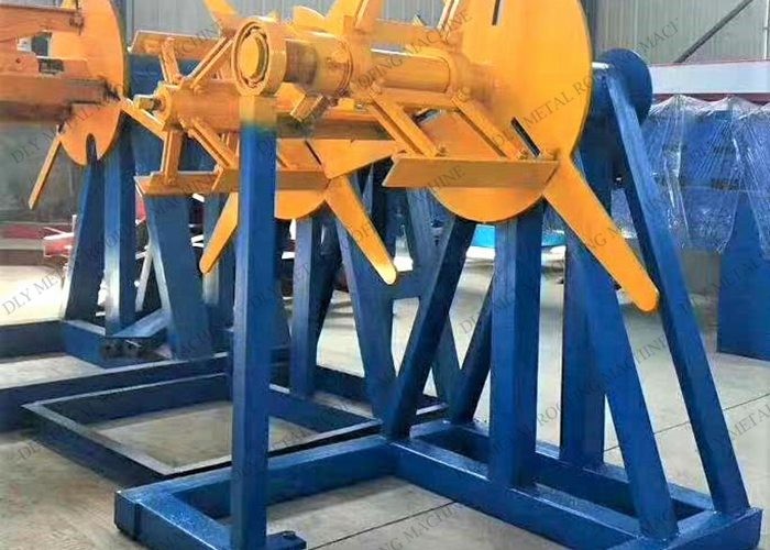 Coil Width 1000mm-1250mm Manual Decoiler 1500kgs Coil Uncoiler For Steel