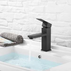 Quality Stainless Steel Single Hole Basin Mixer In Chrome Gold Matte Black wholesale