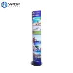 Easy Pop Up Cardboard Floor Display Stands 22 * 16 * 60 Inches For Promoting