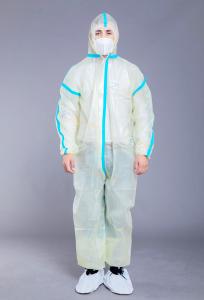 Quality Antistatic Dustproof 37g Hospital Disposable Coveralls wholesale