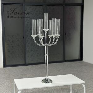 Quality Antique Crystal Glass Candelabra Table Centerpiece wholesale