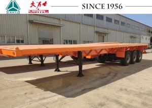 Quality Light Weight 3 Axles Flatbed Trailer 30 Tons With Airbag Suspension For Tanzania wholesale