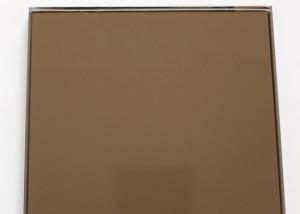Quality 3mm Bronze Tinted Mirror Glass Multi Color With Good Erosion Resistant wholesale