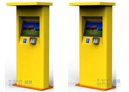 17'' 19'' Self Service Touch Screen Kiosk Floor Standing Parking Lot Display