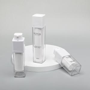 Quality Liquid Foundation Dispenser PET Plastic Bottle Transparent Double Wall 15ml 30ml 50ml wholesale