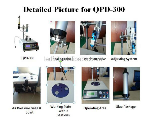 94KG Weight LED Bulb Lamp Automated Glue Dispensing Systems