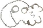 Carbon Steel Nickel Handcuffs And Legcuffs For Prisoner