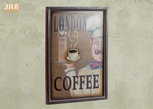 Quality Coffee Shop Wall Art Sign Decorative Wood Wall Plaques Antique Home Wall Decor wholesale