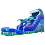 0.55mm PVC Commercial Inflatable Slip And Slide Bounce House Customizable Design