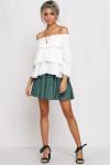 Womens Tops Blouses 2018 Off Shoulder Ruffle Top In White