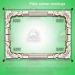 Picture frame decorative corner moulding for interior wall decor