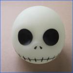 Cartoon plastic death head money bank， zombie vinyl piggy bank gifts for kids or