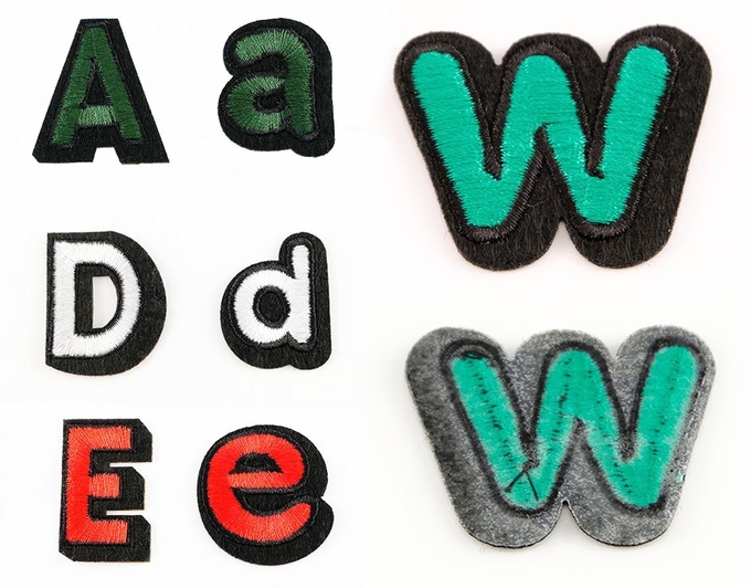 Academy Uniform Custom Woven Badges , Chenille Iron On Patch Polyester Material