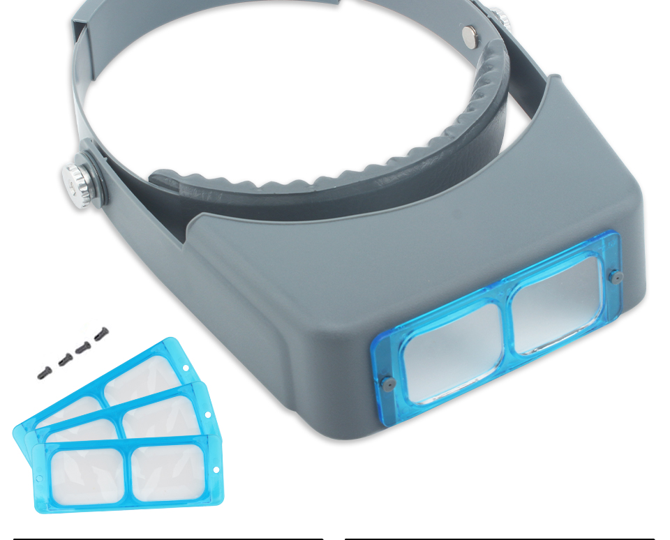 Binocular Glass Jewelry Accessories Tools Magnifiers Double Lens Reading Head Wearing