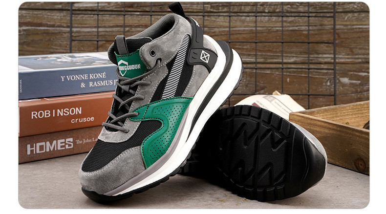 Light Work Shoes Kevlar Anti-proof Safety Sheos Novel Fashionable Mens Comfortable Safety Shoes Practical