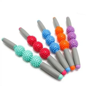 Quality Body Recovery 3 Three Thorn Ball Yoga Massage Ball Muscle Release Deep Tissue PVC Massage Stick wholesale